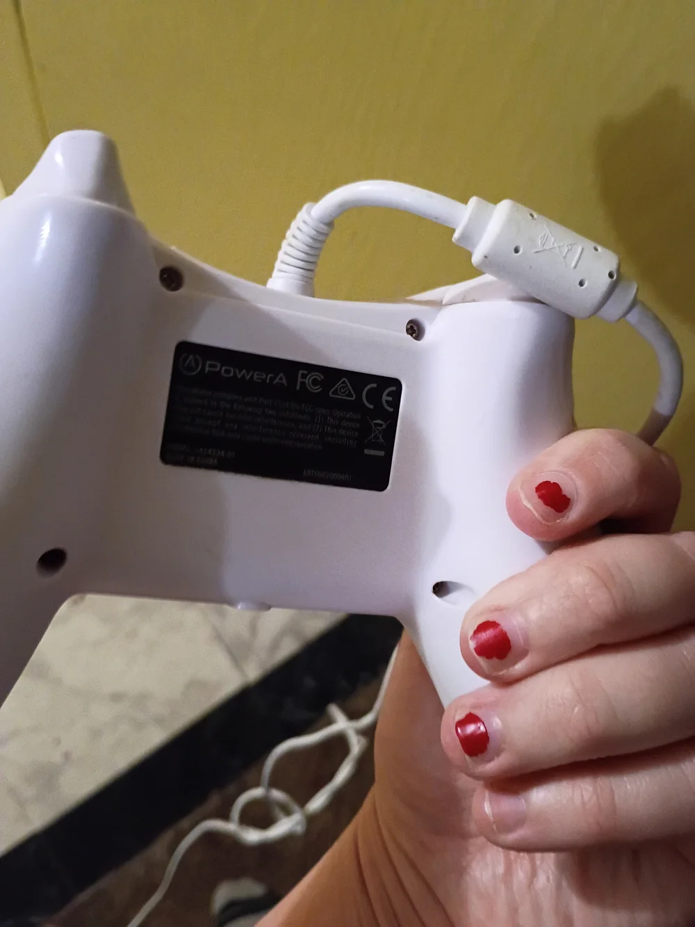 White Power A  Wired Game Controller